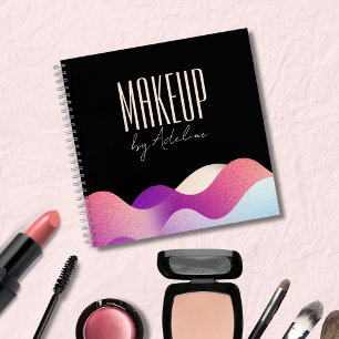 Modern Blush Pink Gradient Wave  Notebook