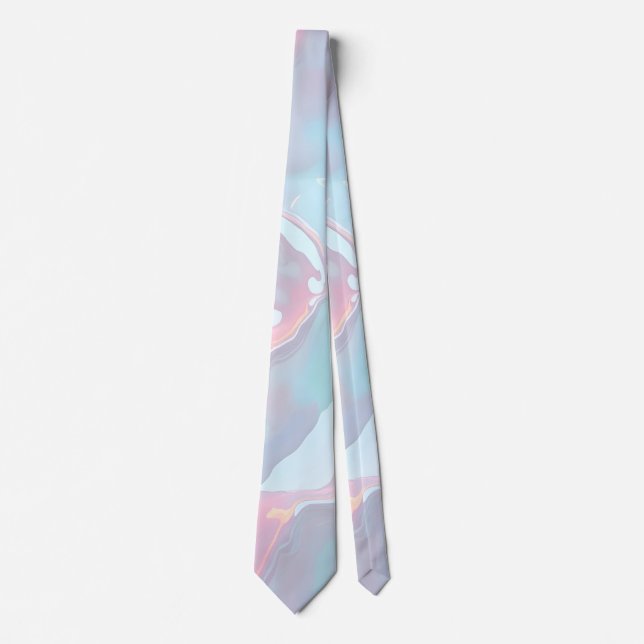 Modern Blush Pink Mint Gold Luxury Collection Tie (Front)