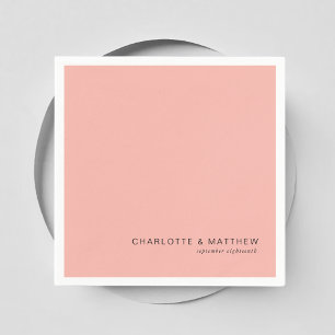 Modern blush-pink napkin