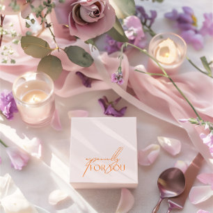Modern Blush Pink & Orange Especially For You  Favour Box