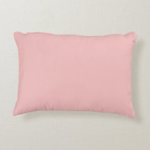 Modern blush pink Plain Solid Colour Accent Pil