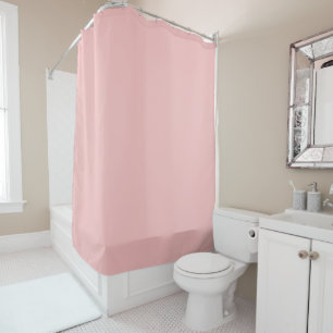 Modern blush pink Plain Solid Colour Shower Curtain