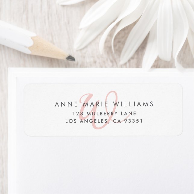 Modern Blush Pink Script Monogram (Insitu)