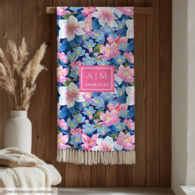 Modern blush pink watercolor preppy wedding gift fleece blanket (Modern blush pink watercolor preppy wedding gift Fleece Blanket)