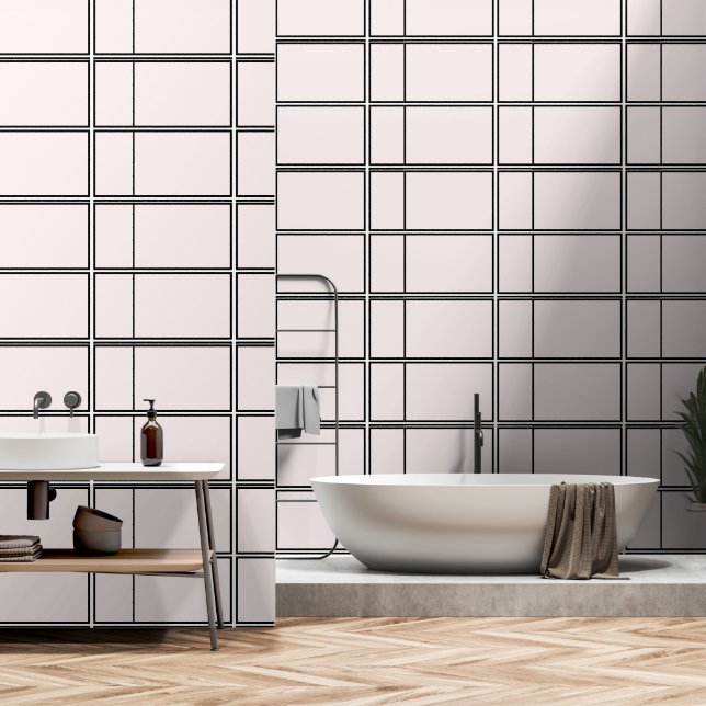 Modern Blush Wallpaper (Bathroom)