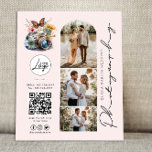 Modern Blush Wedding Photography Pricing Flyer<br><div class="desc">Modern,  trendy blush floral Wedding Photography Pricing Flyer. Design features typography script ''photography'',  qr code,  your logo,  contact details,  camera logo,  social media and 3 portfolio photos on the front. Personalise further with additional 3 photos and pricing guide on the back.</div>