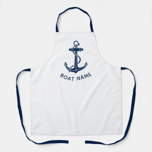 Modern Boat Anchor Beach House Custom Apron