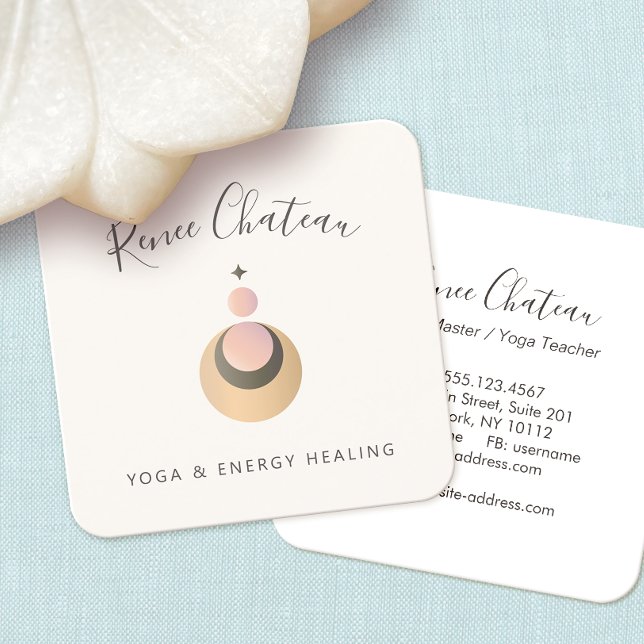 Modern Bobo Celestial Moon Star Business Card (Creator Uploaded)