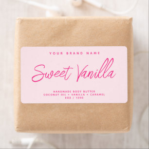 Modern body butter simple elegant cosmetics label