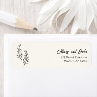 Modern Bohemian Desert Romance Address