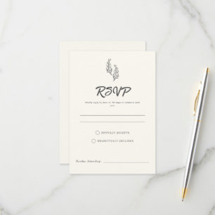 Modern Bohemian Desert Romance   RSVP Card