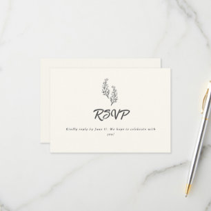 Modern Bohemian Desert Romance   RSVP Card