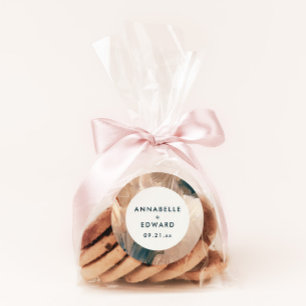 Modern bohemian painterly terracotta teal wedding  classic round sticker