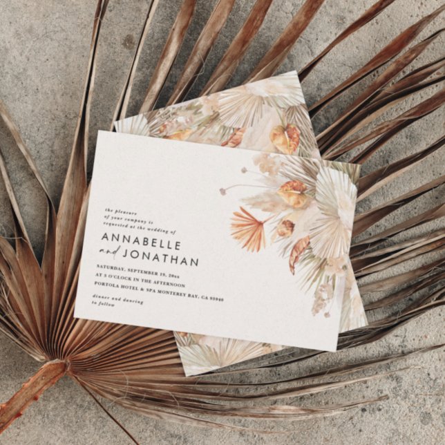 Modern bohemian terracotta pampas grass wedding (Creator Uploaded)