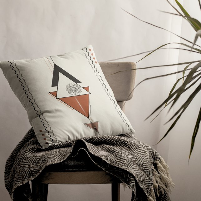 Modern Boho Abstract 16" x 16" Decor Cushion (Creator Uploaded)