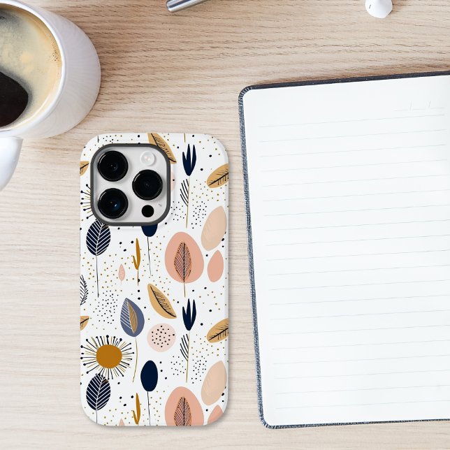 Modern Boho Abstract Botanical Pattern Case-Mate iPhone Case (Creator Uploaded)
