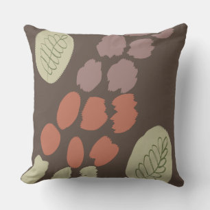Modern Boho Abstract Giraffe Organic Collage Cushion
