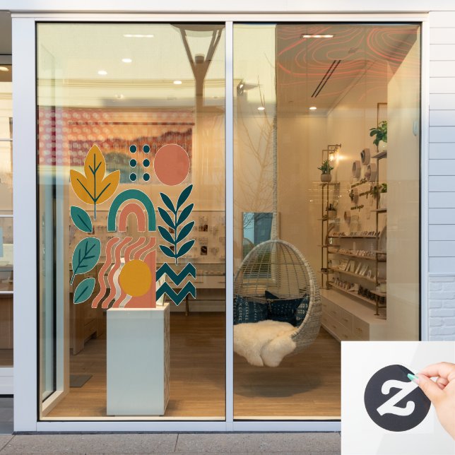 Modern Boho Abstract Nature Wall Art (Store Window)
