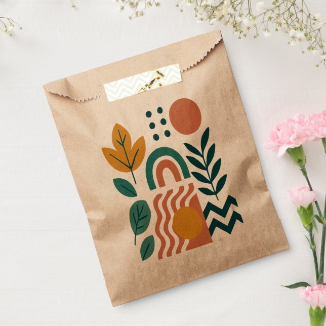 Modern Boho Abstract Nature Wall Art Favour Bags (Sealed)