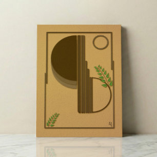 Modern Boho Abstract Wall Art - 3D Textured