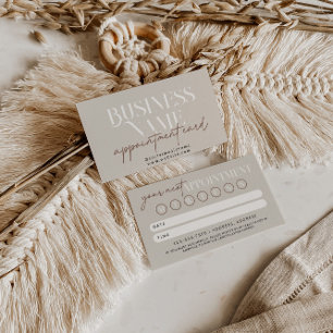 Modern Boho Appointment Reminder Card