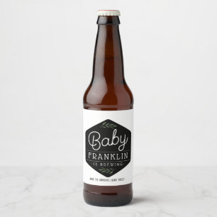Modern Boho Baby Brewing Beer Labels