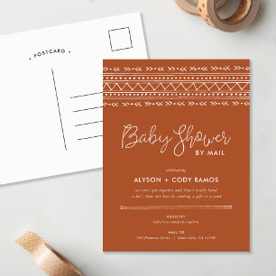 Modern Boho Baby Shower by Mail Invitation