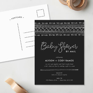 Modern Boho Baby Shower by Mail Invitation