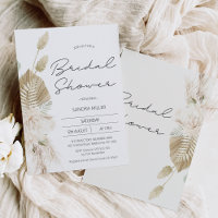 Modern Boho Beige Green Floral Bridal Shower