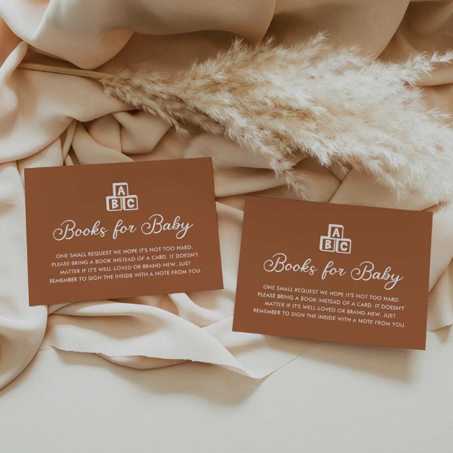 Modern Boho Books for Baby Card (Modern Books for Baby Cards)