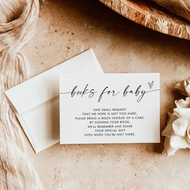 Modern Boho Books for Baby Insert Card | Neutral (Creator Uploaded)