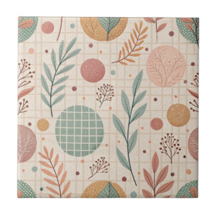 Modern Boho Botanical Minimalist & Geometric Tile