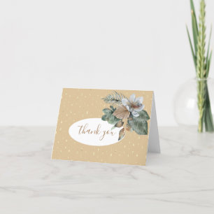 Modern Boho Bouquet  Thank You Card