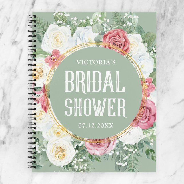 Modern Boho Bridal Shower Gift List Notebook (Creator Uploaded)