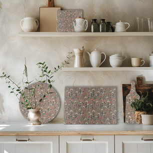 Modern Boho Chic Wildflower Pattern Cutting Board