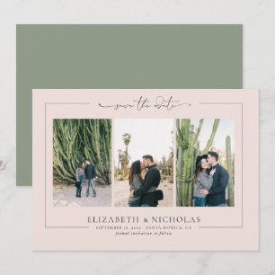 Modern Boho Desert   3 Photo Save the Date