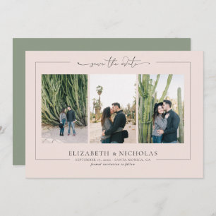 Modern Boho Desert   3 Photo Save the Date