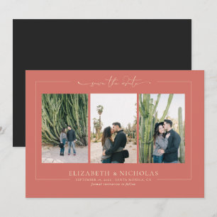 Modern Boho Desert 3 Photo Save the Date