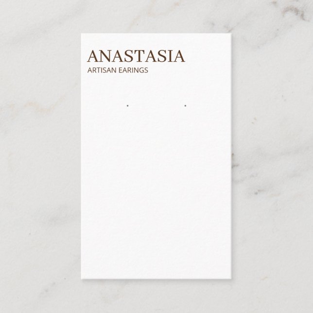 Modern Boho Earring Display Cards (Front)