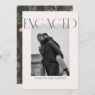 Modern Boho Engagement Party Card