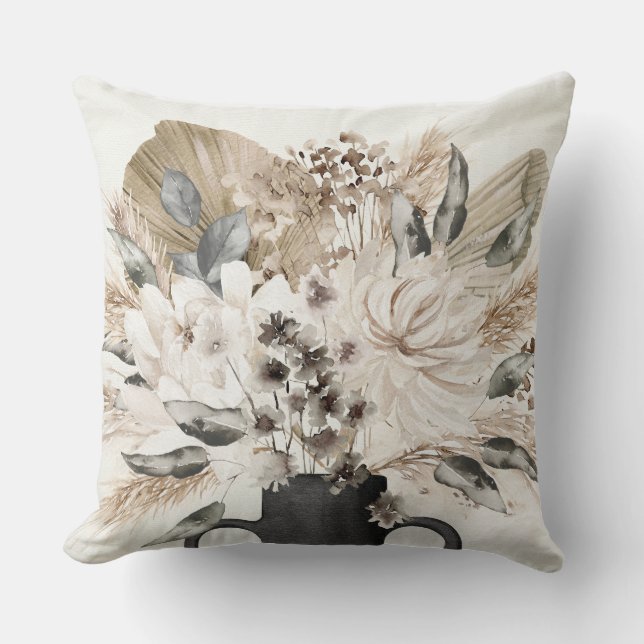 Modern Boho Farmhouse pillow (Front)