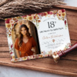 Modern Boho Floral 18th Birthday Party Photo Invitation<br><div class="desc">Discover the enchantment of the "Modern Boho Terra Cotta Arch Floral" Collection and embark on a journey where style,  nature,  and celebration converge in perfect harmony. Your event deserves the touch of magic that this suite brings.</div>