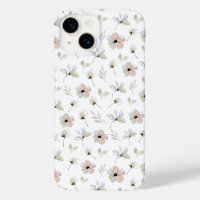 Modern Boho Floral Design iPhone Case