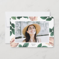 Modern Boho Floral Graduate Photo University