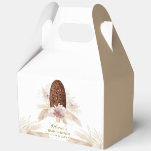 Modern Boho Floral Ice Cream Popcicle Baby Shower Favour Box