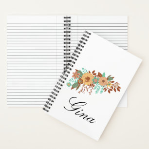  Modern Boho Floral  Notebook