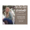 Modern Boho Floral Photo Graduation Invitation
