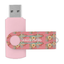Modern Boho Floral Pink