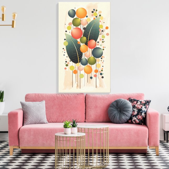 Modern Boho & Geometric Canvas Print (Insitu(LivingRoom))