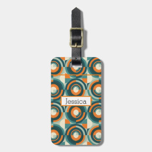 Modern Boho Geometric Luggage Tag